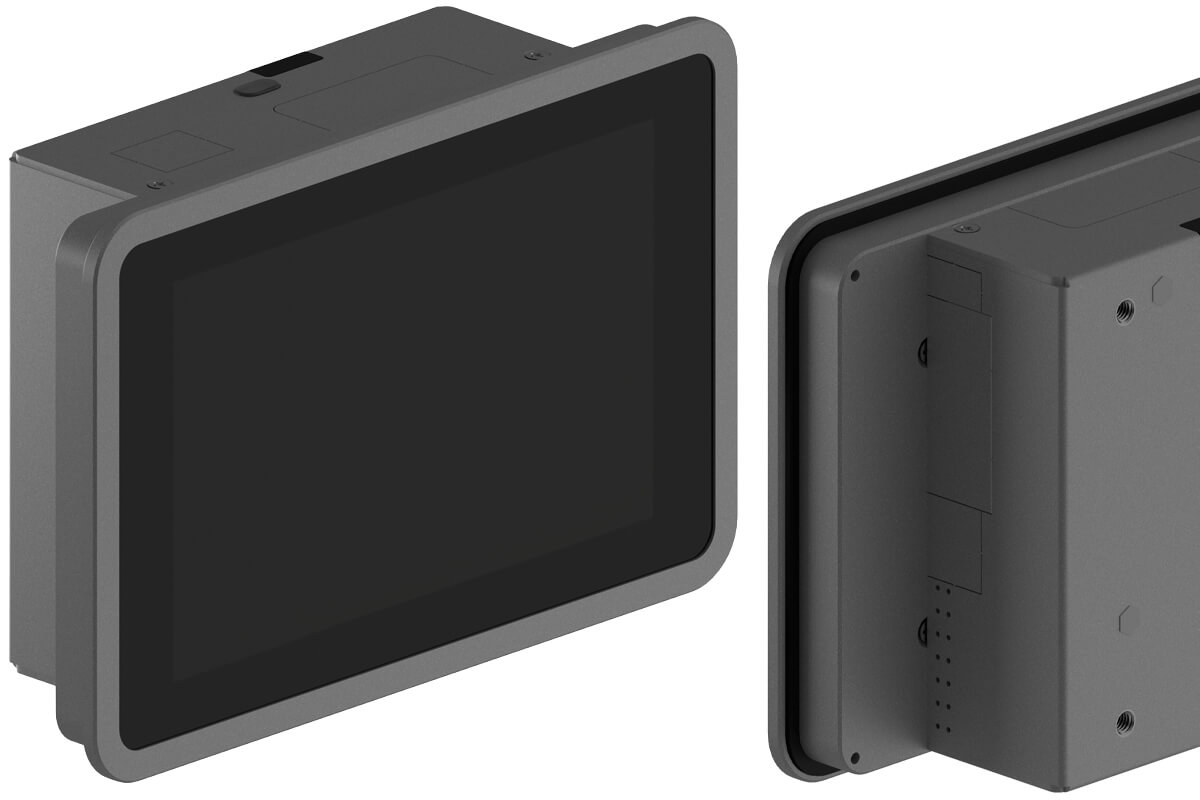 Argon Industria HMI 5C showing Raspberry Pi OS