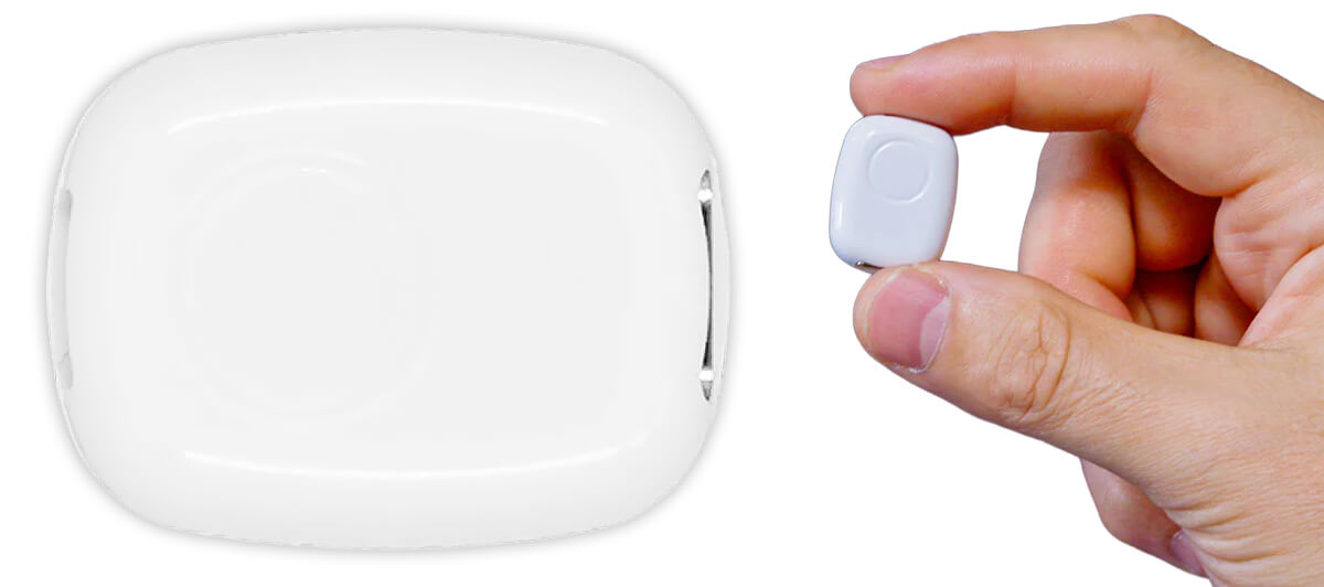 Shelly Pill with in-hand image highlighting small size